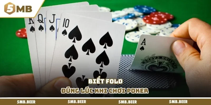 Biết fold đúng lúc khi chơi Poker 